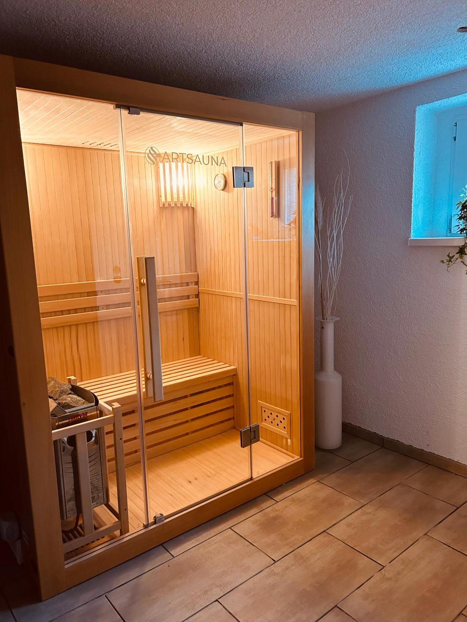 Pool, Sauna Und Blick Ins Gruene Wittenberg Extérieur photo